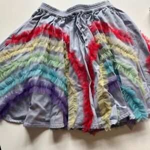 Paper wings rainbow skirt size 7